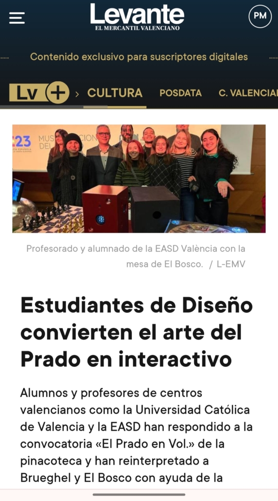 foto periódico levante el prado en vol